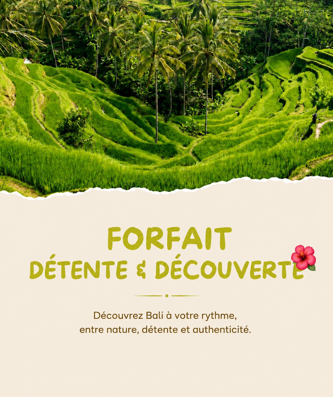 🌺 Découvrez Bali a votre rythme
